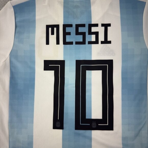 Adidas Argentina National Soccer Team Messi #10 Youth Size S (9-10Y) - Picture 10 of 16